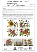 Load image into Gallery viewer, IOD Designs Transfer - Botanists Journal 12&quot; x 16&quot;  pad
