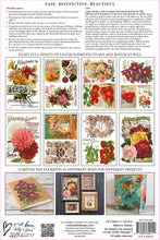 Load image into Gallery viewer, IOD Design Transfers - Seed Catalogue 8&quot; x 12&quot; pad
