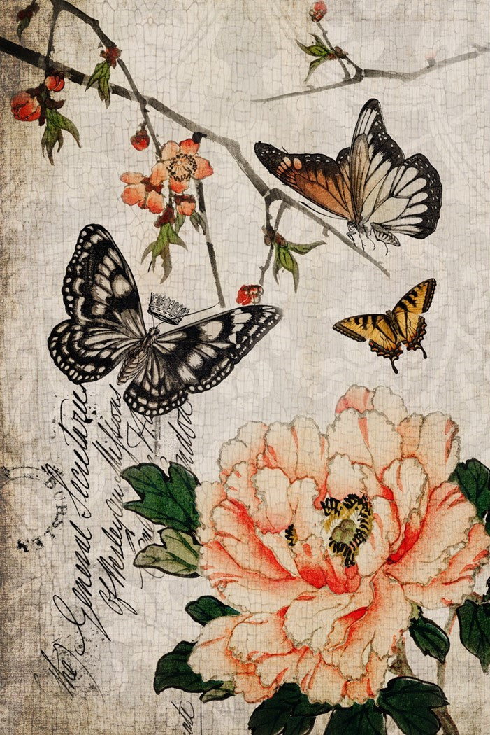 Decoupage Paper - Butterfly Floral