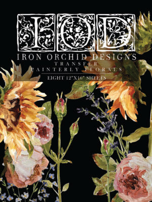 IOD Designs Transfer -  Painterly Florals 12