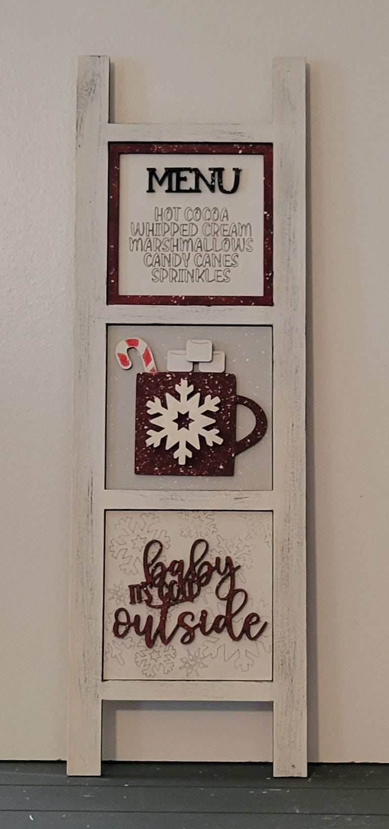 Winter Ladder - Cocoa Mug - INSERTS ONLY