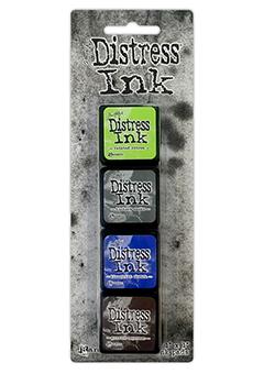 Ranger Ink - Mini Distress Ink Kit - Set of 4