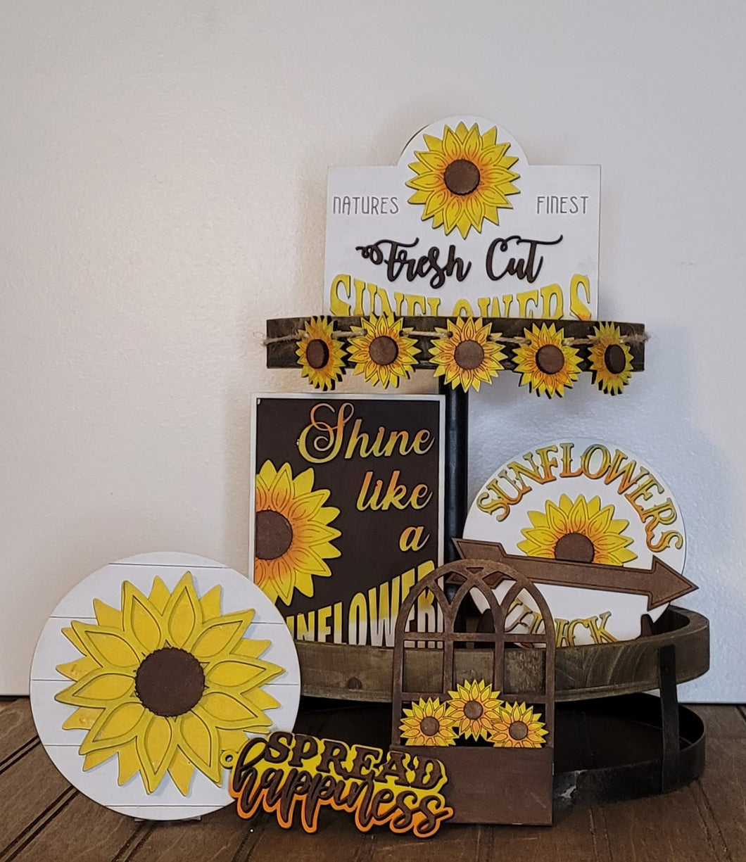 Sunflower Tray Set - Finished
